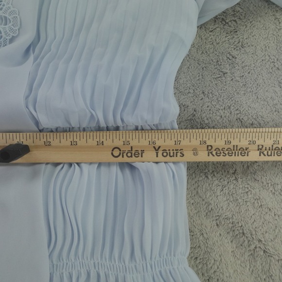 Self Portrait Dress Broderie Collar Chiffon‎ Mini - Picture 8 of 16